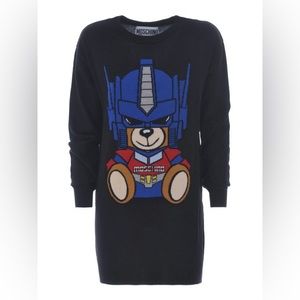 Moschino 100% Wool Transformer Sweater